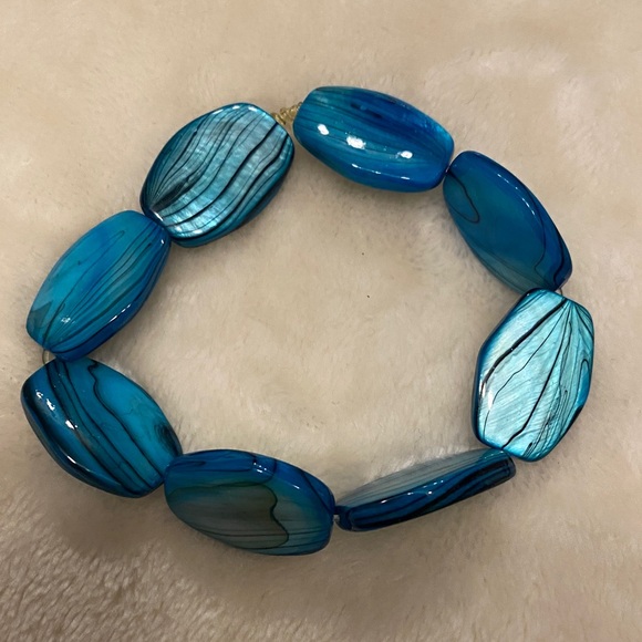 ♥️ Silver and Blue Bracelet Trio - Picture 4 of 4